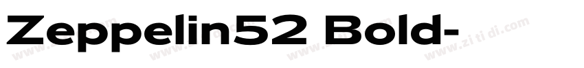 Zeppelin52 Bold字体转换